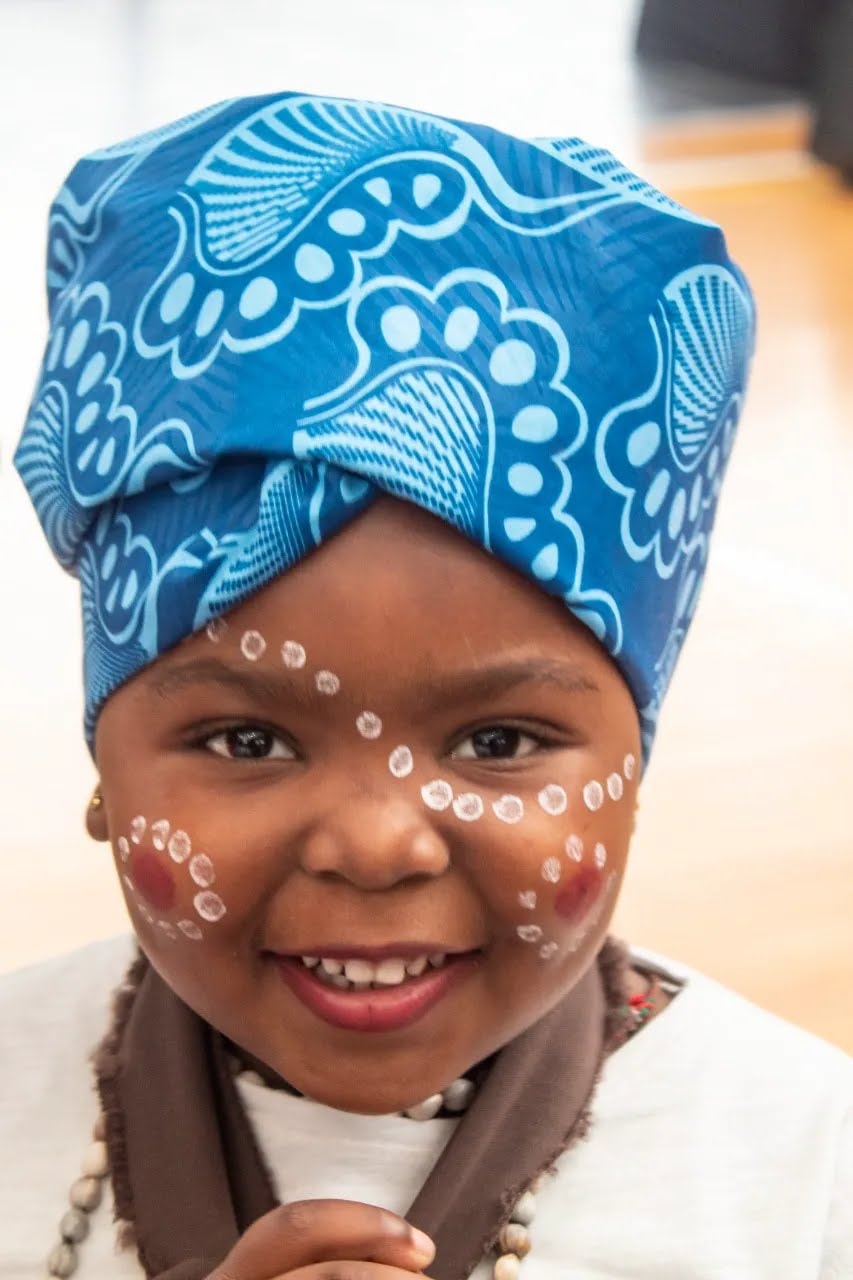 Cornelius Schools cultural celebration — learner in traditional attire