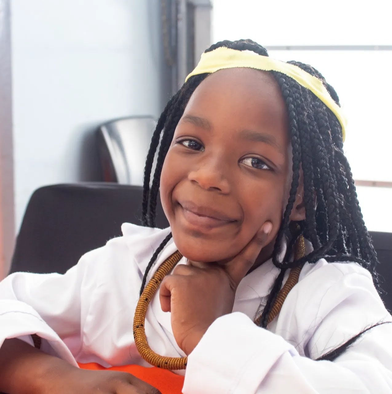 Cornelius Schools pupil smiling in school uniform